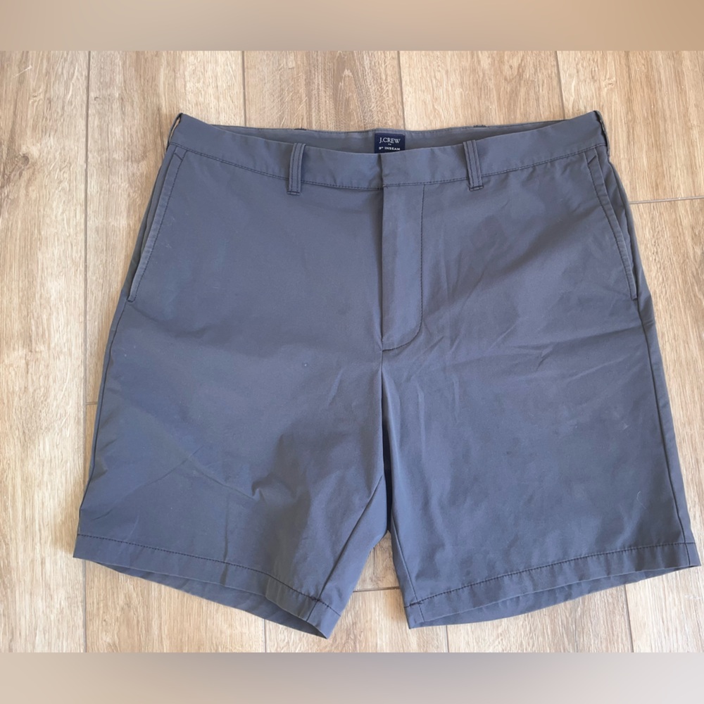 J. Crew Golf  Shorts Mens 36 Gray Preppy Inseam 9” Casual Strech Mint